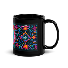 Load image into Gallery viewer, Frida Kahlo Glossy Black Mug (11 oz)