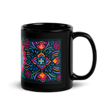 Load image into Gallery viewer, Frida Kahlo Glossy Black Mug (11 oz)
